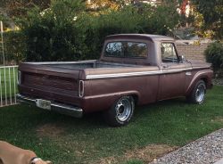 1965 Ford F-100 short bed fleetside 6 cyl 4 speed manual