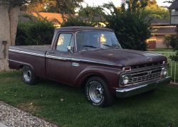 1965 Ford F-100 short bed fleetside 6 cyl 4 speed manual
